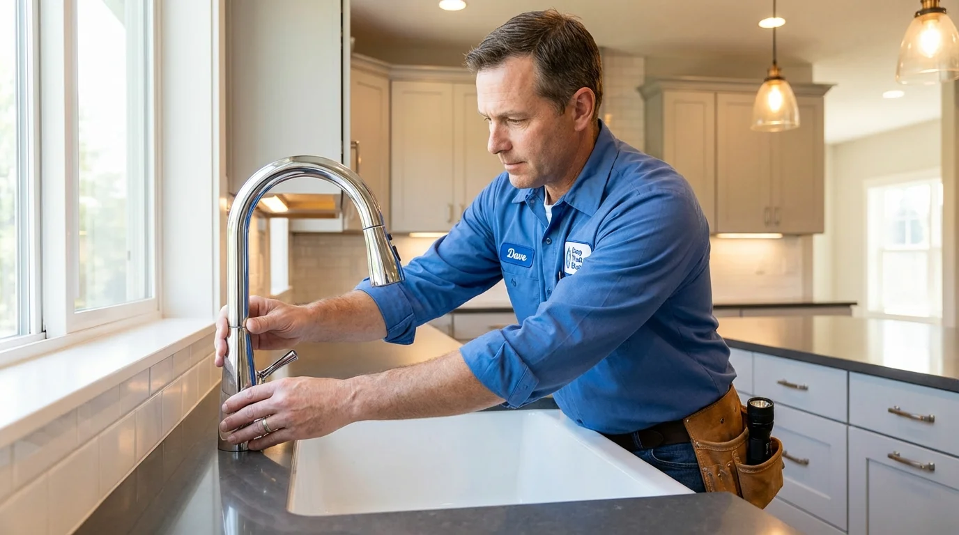 Kitchen faucet installation by Johns Plumbing LLC in Powder Springs